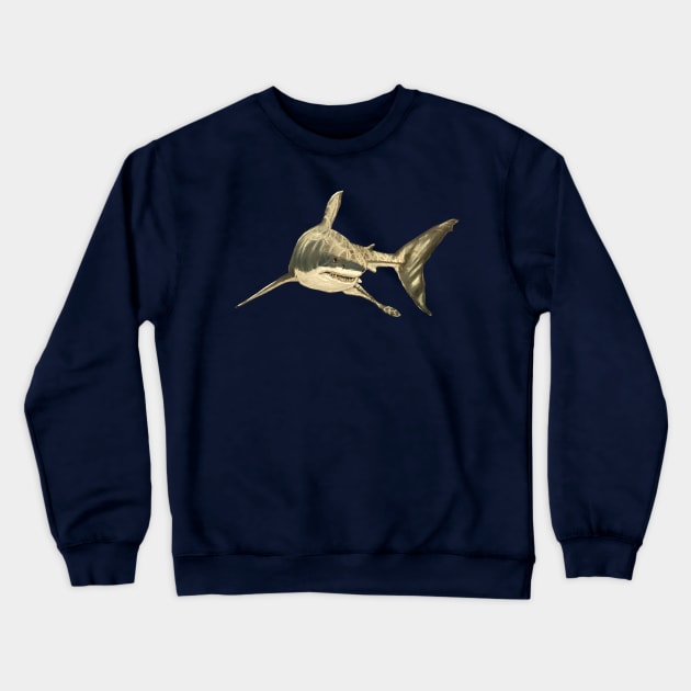 Shark Crewneck Sweatshirt by CarolineArts